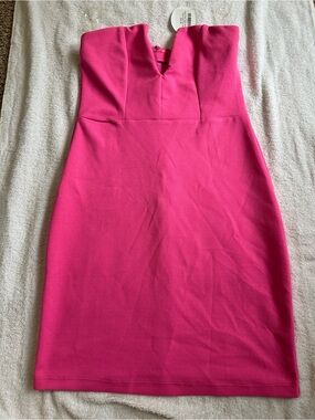Strapless Fuchsia Dress NWT